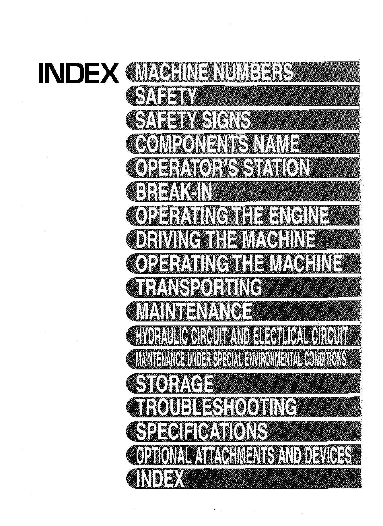HITACHI ZAXIS ZX 110 225USRLC 250 250LC 280LC 350LC EXCAVATOR OPERATORS MANUAL