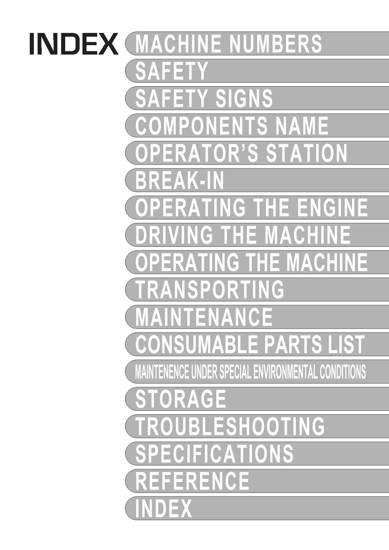 HITACHI ZAXIS ZX 27U-2 30U-2 35U-2 40U-2 50U-2 EXCAVATOR OPERATORS MANUAL
