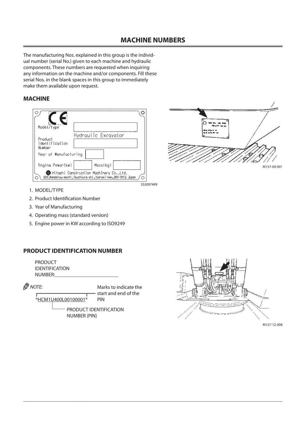 HITACHI ZAXIS ZX 135US-3 225USLC-3 225USRLC-3 EXCAVATOR OPERATORS MANUAL