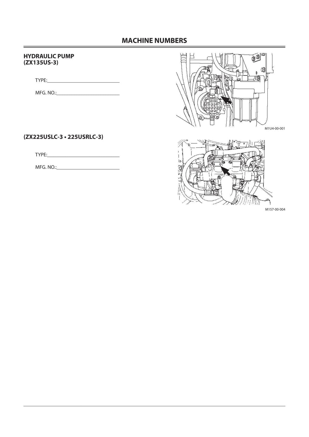 HITACHI ZAXIS ZX 135US-3 225USLC-3 225USRLC-3 EXCAVATOR OPERATORS MANUAL
