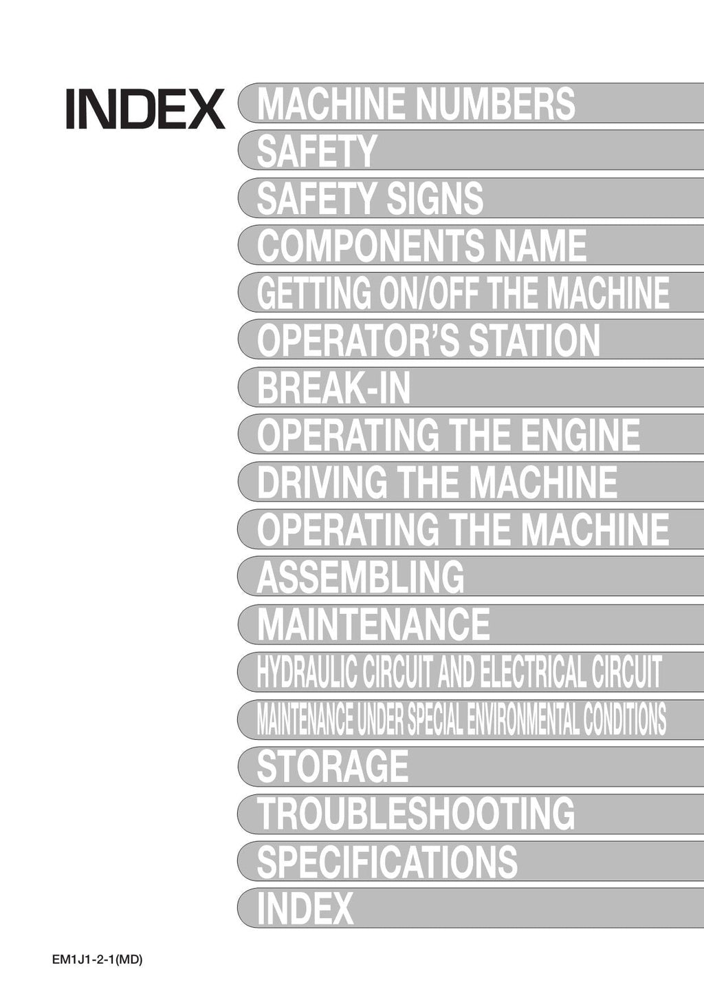 HITACHI ZAXIS ZX 450-3 470H-3 EXCAVATOR OPERATORS MANUAL