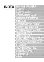 HITACHI ZAXIS ZX 17U-2 EXCAVATOR OPERATORS MANUAL serial 012958-