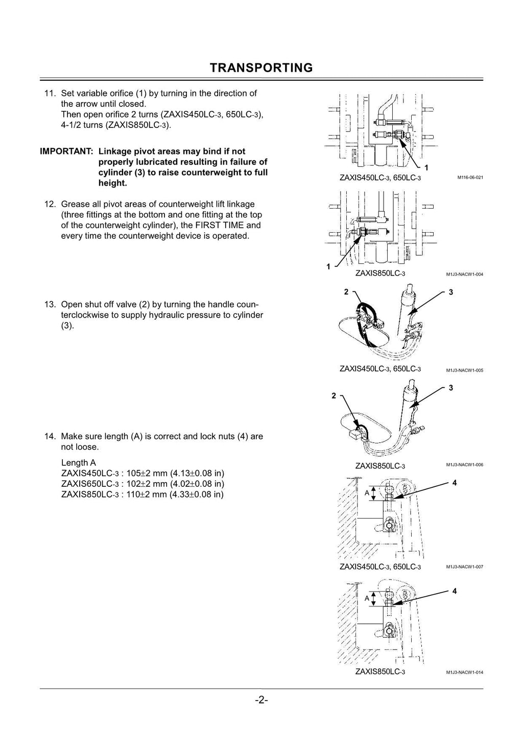 HITACHI ZAXIS ZX 450LC-3 650LC-3 850LC-3 EXCAVATOR OPERATORS MANUAL