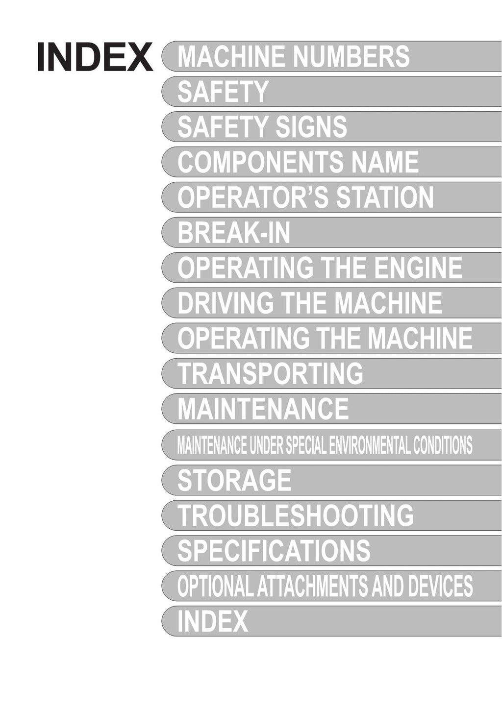 HITACHI ZAXIS ZX 70-3 70LC-3 75US-3 80LCK-3 85USB-3 EXCAVATOR OPERATORS MANUAL