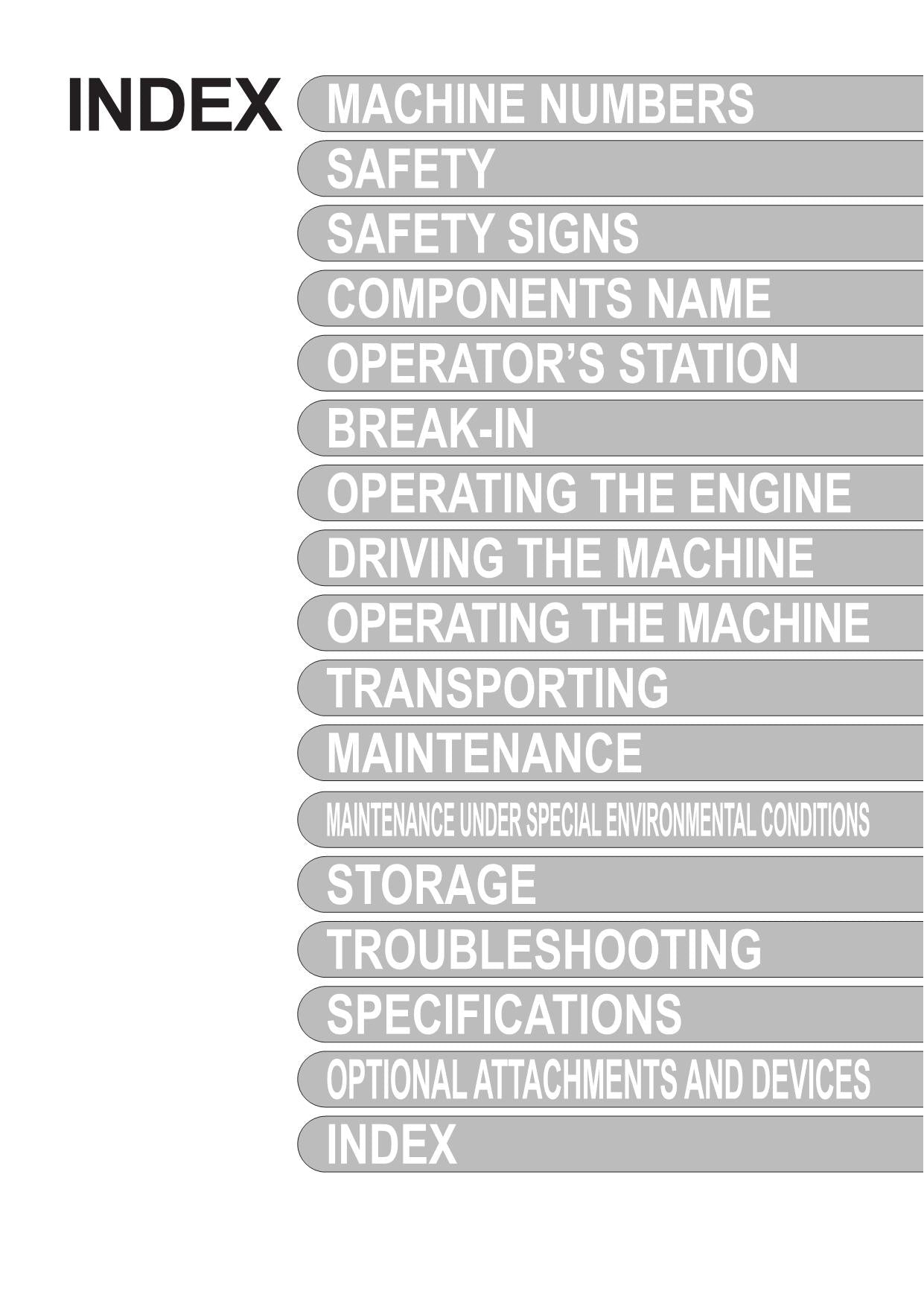 HITACHI ZAXIS ZX 70-3 70LC-3 75US-3 80LCK-3 85USB-3 EXCAVATOR OPERATORS MANUAL