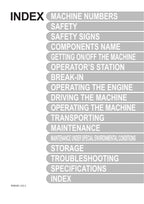 HITACHI ZAXIS ZX 35U-5N 50U-5N 60USB-5N EXCAVATOR OPERATORS MANUAL