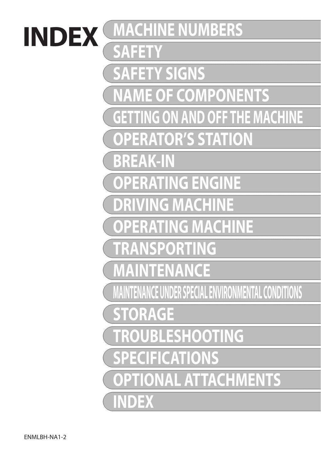 HITACHI ZAXIS ZX 190W-6N EXCAVATOR OPERATORS MANUAL