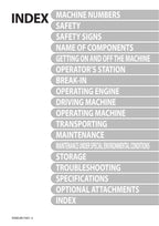 HITACHI ZAXIS ZX 190W-6N EXCAVATOR OPERATORS MANUAL