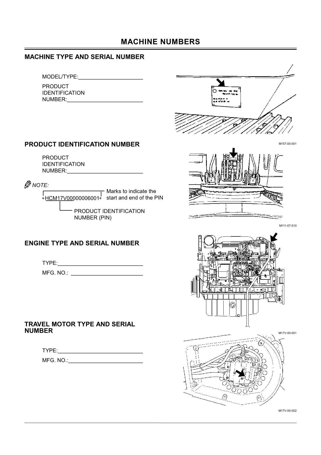 HITACHI ZAXIS ZX 800 850H EXCAVATOR OPERATORS MANUAL 006001-