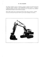 HITACHI UH103 EXCAVATOR OPERATORS MANUAL