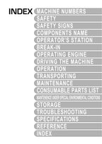 HITACHI ZAXIS ZX 30U-2 35U-2 40U-2 50U-2 EXCAVATOR OPERATORS MANUAL