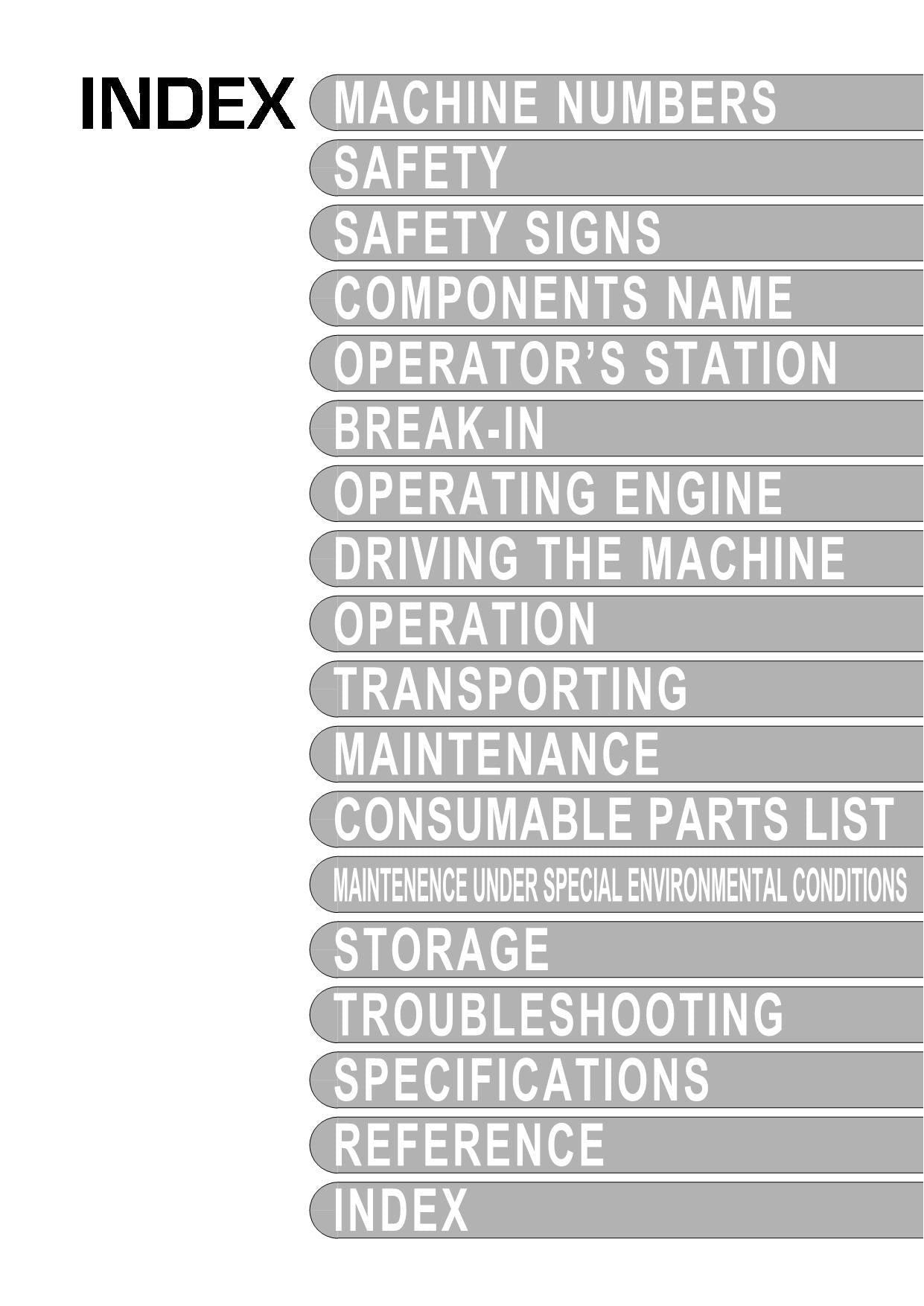 HITACHI ZAXIS ZX 30U-2 35U-2 40U-2 50U-2 EXCAVATOR OPERATORS MANUAL