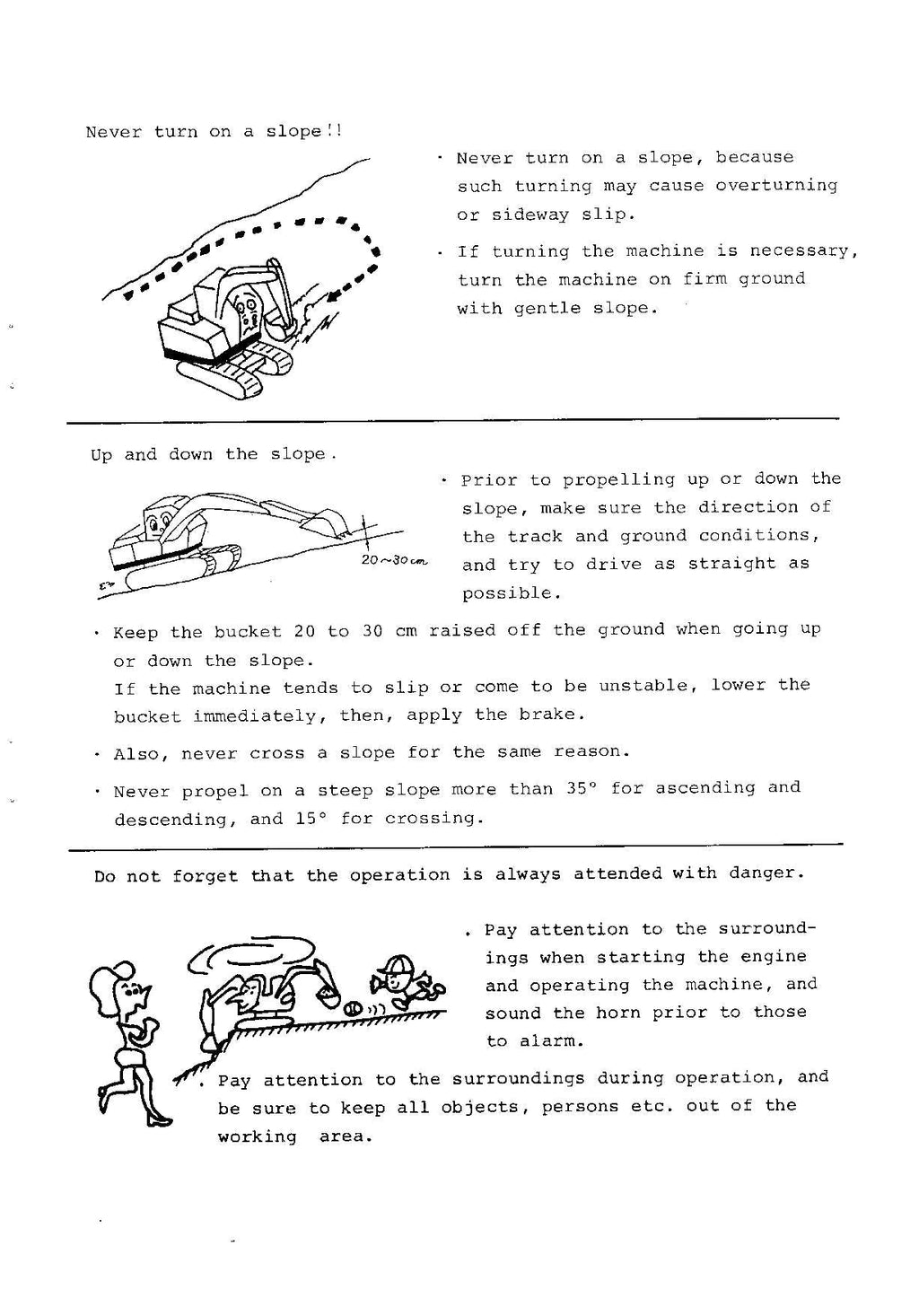 HITACHI UH062 EXCAVATOR OPERATORS MANUAL