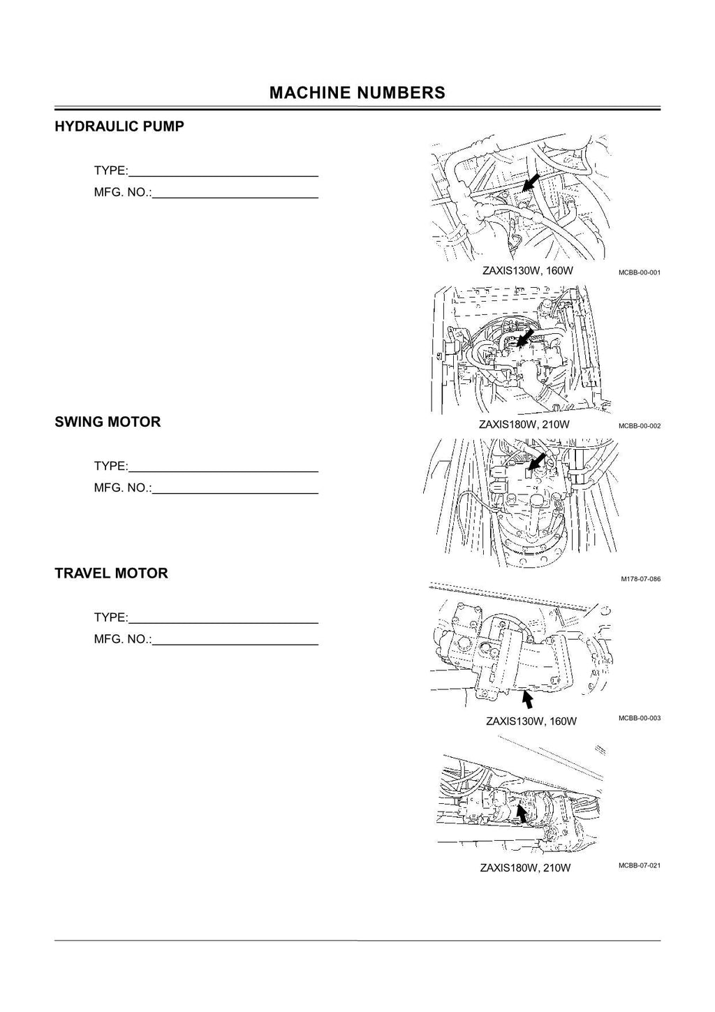 HITACHI ZAXIS ZX 180W 210W EXCAVATOR OPERATORS MANUAL #1