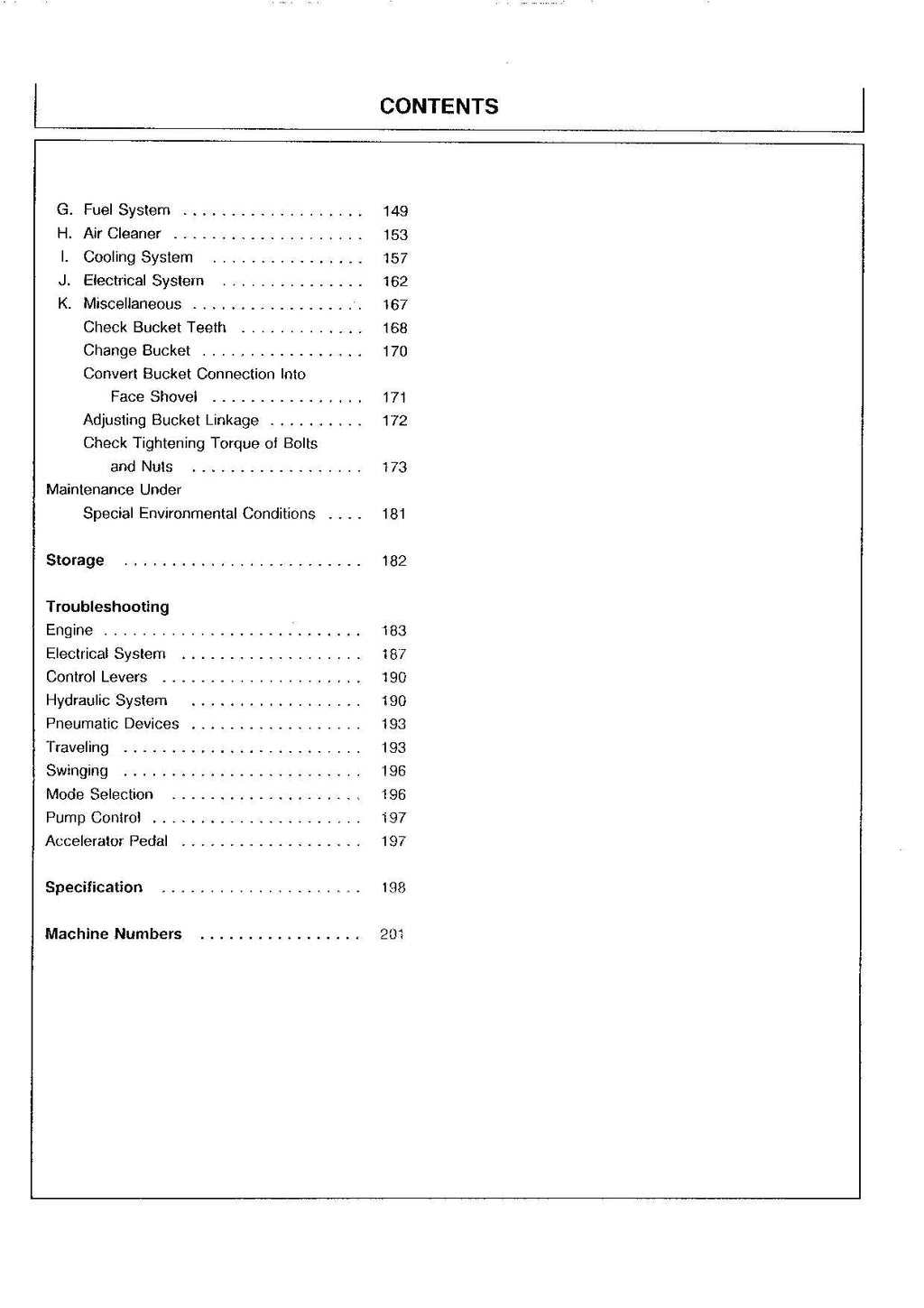 HITACHI EX100WD-2 EXCAVATOR OPERATORS MANUAL