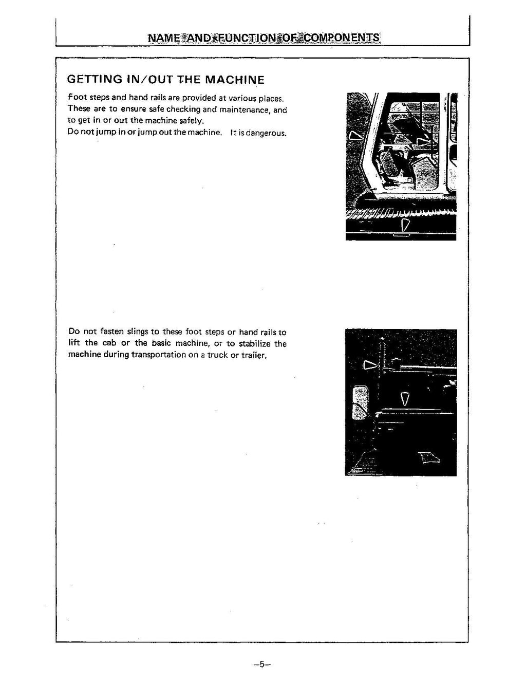 HITACHI EX100 EXCAVATOR OPERATORS MANUAL