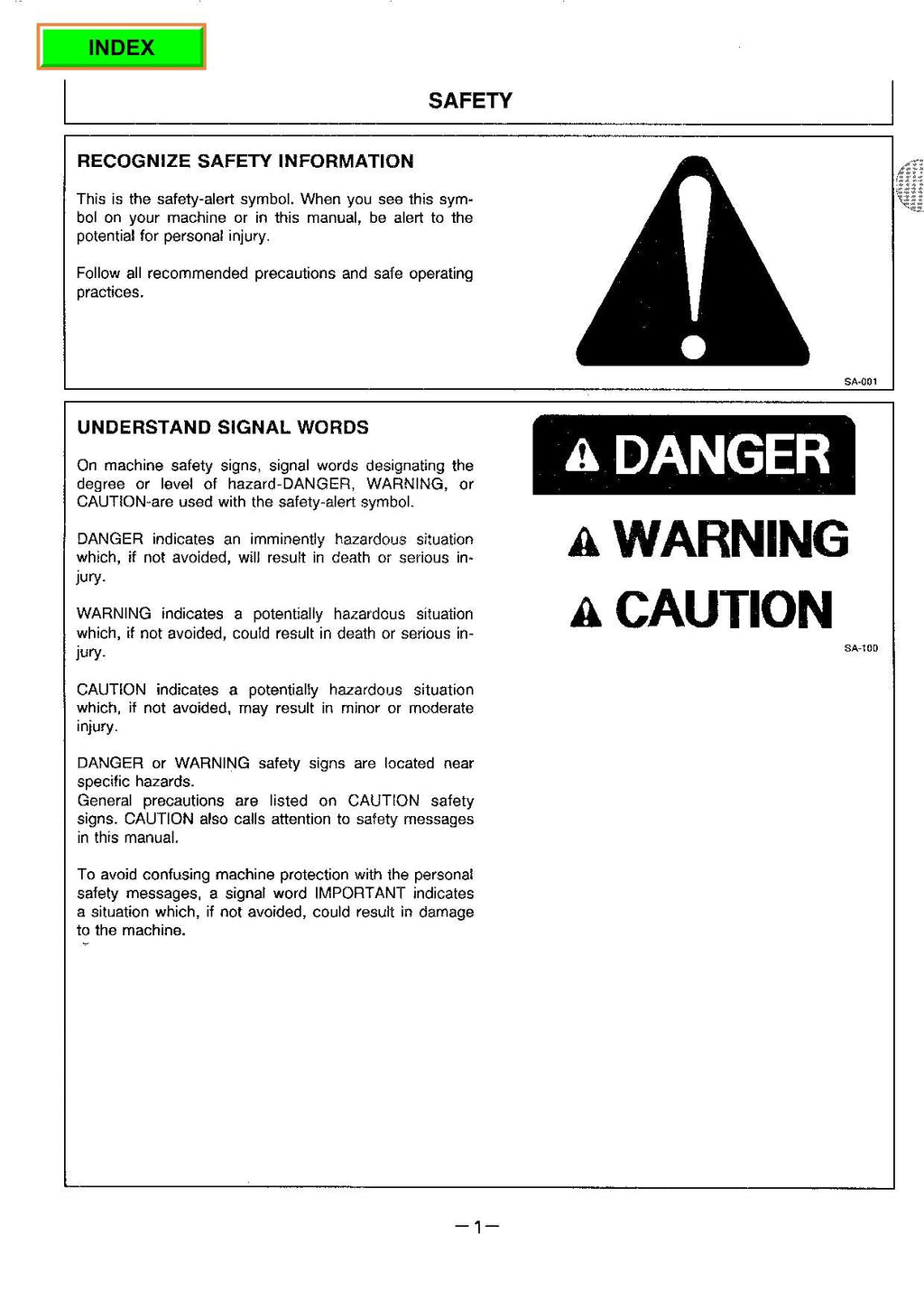 HITACHI EX100M-2 EXCAVATOR OPERATORS MANUAL