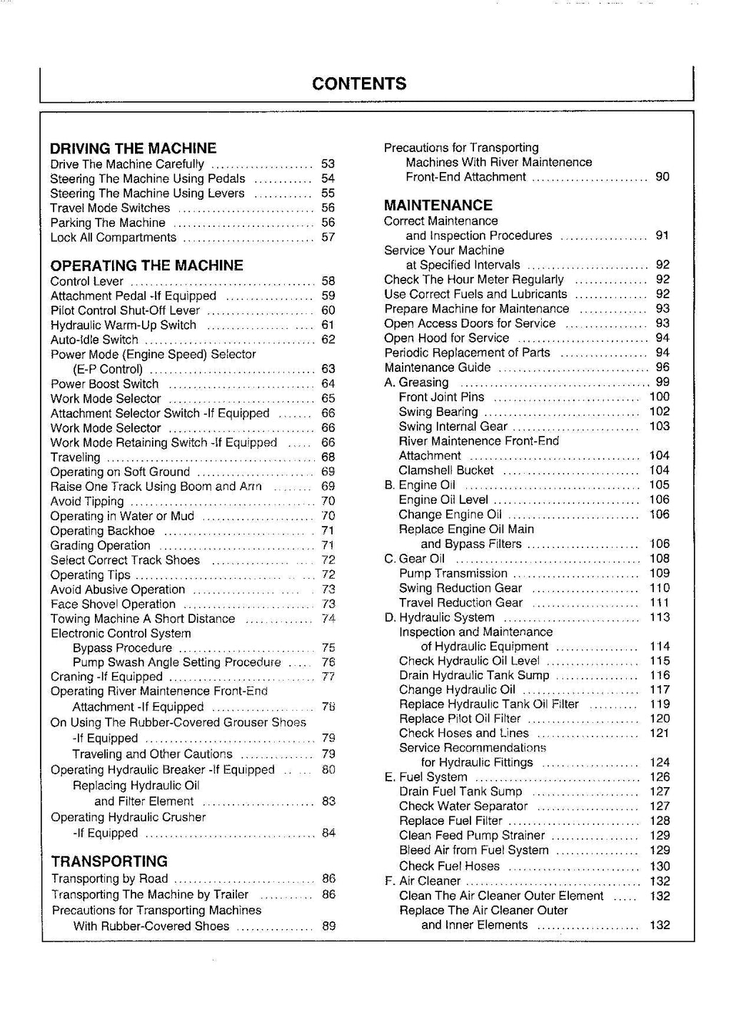 HITACHI EX200-3 EX200LC-3 EX200H-3 EXCAVATOR OPERATORS MANUAL