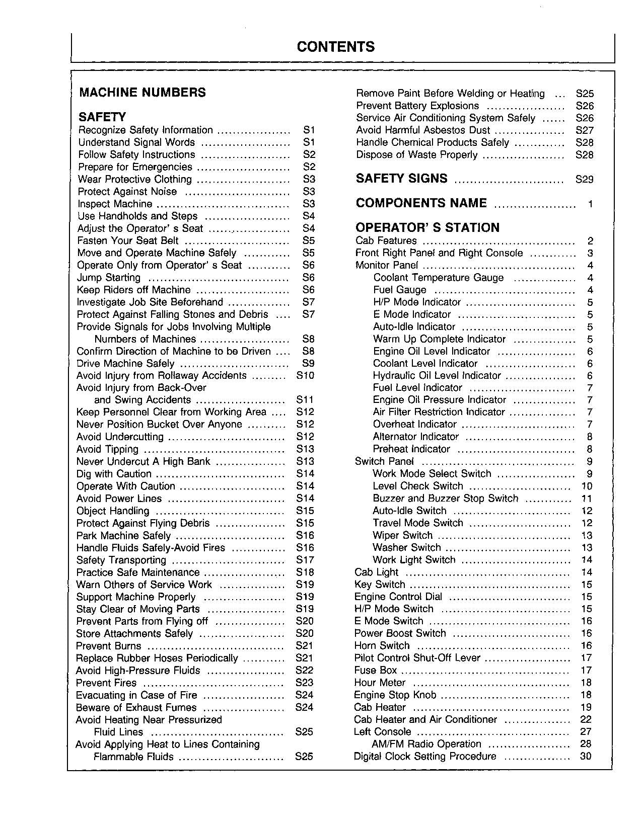 HITACHI EX270LC-5 EXCAVATOR OPERATORS MANUAL #1