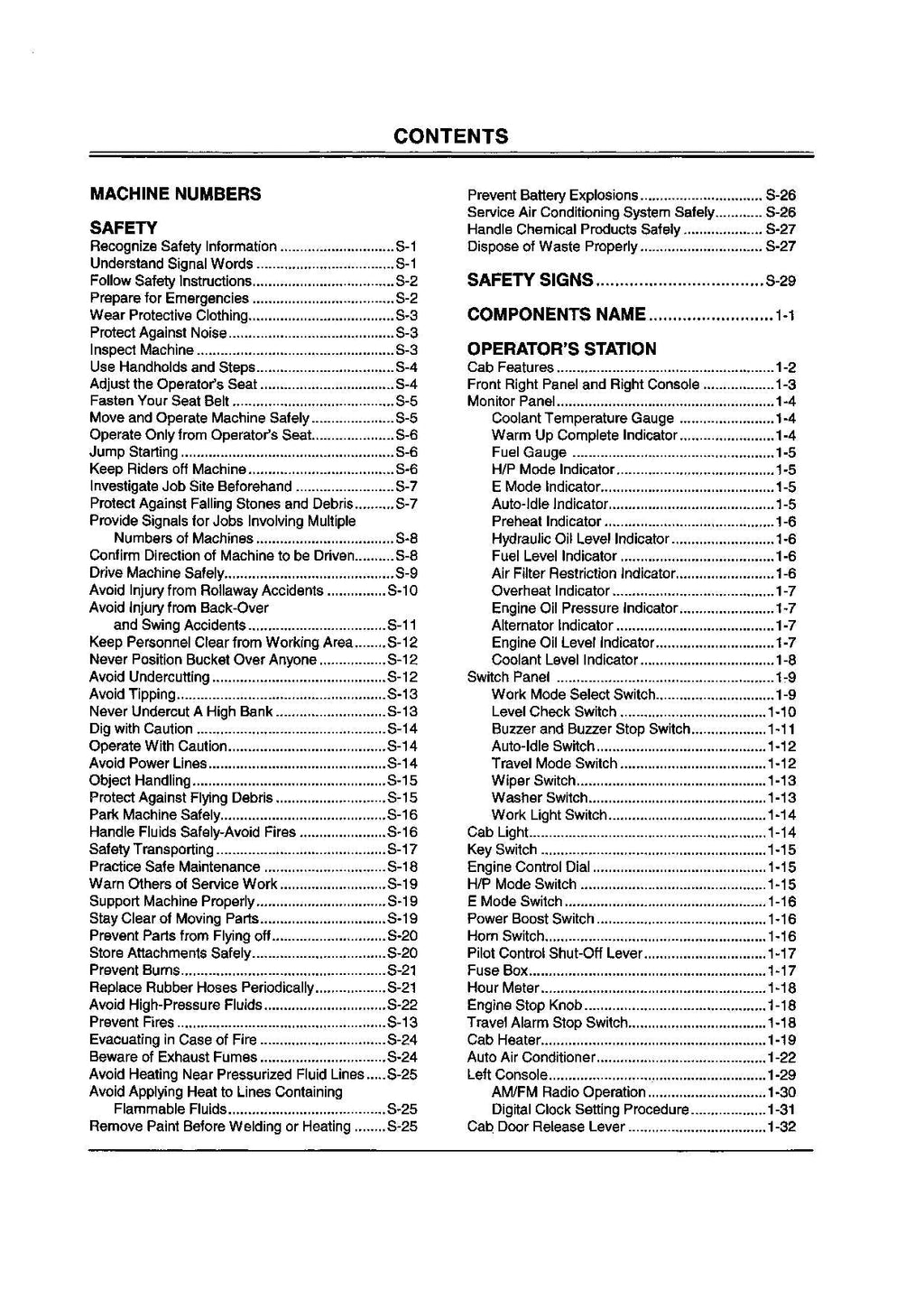 HITACHI EX270LC-5 EXCAVATOR OPERATORS MANUAL #2