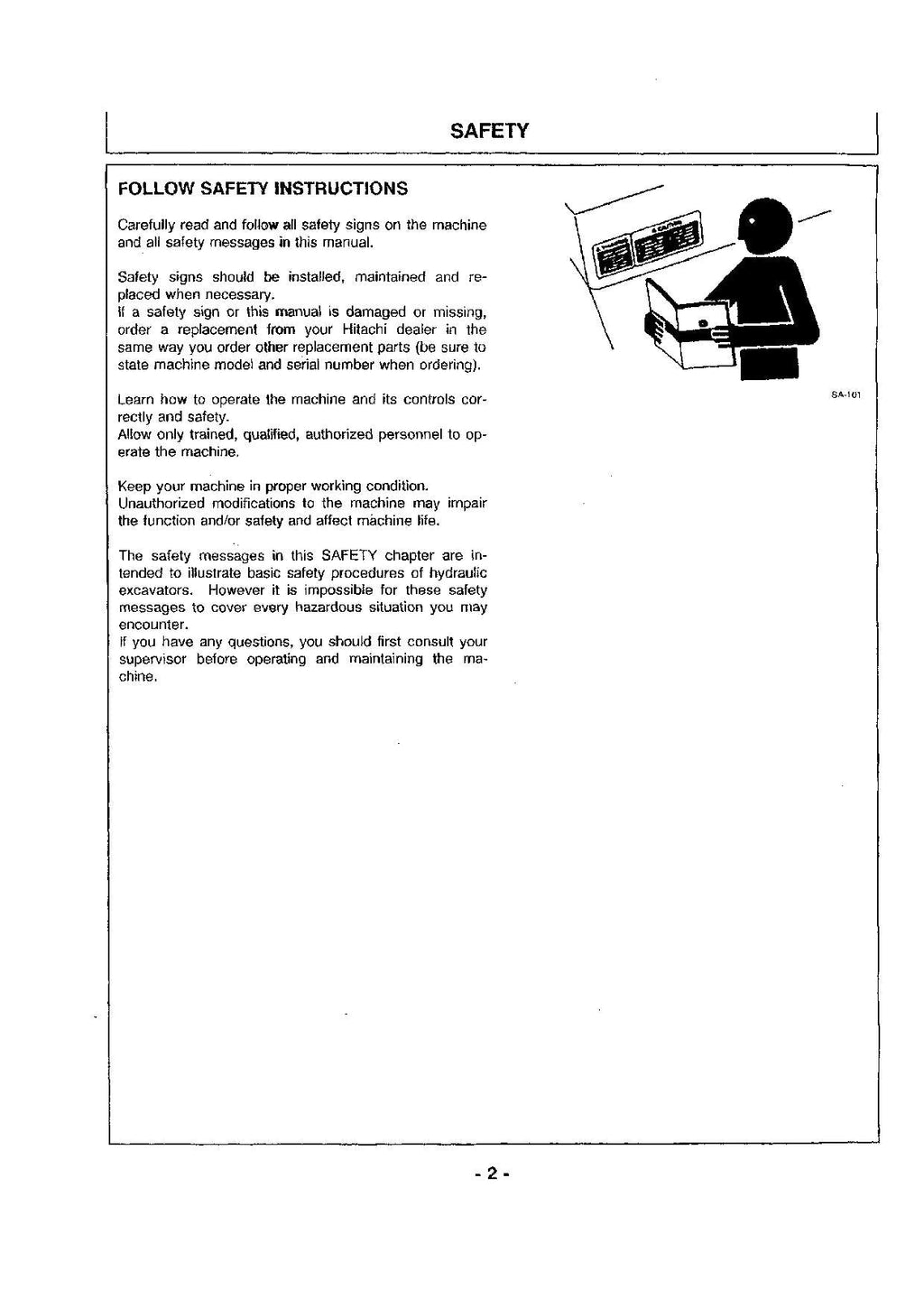 HITACHI EX300-2 EX300LC-2 EX300H-2 EX300LCH-2 EXCAVATOR OPERATORS MANUAL #2