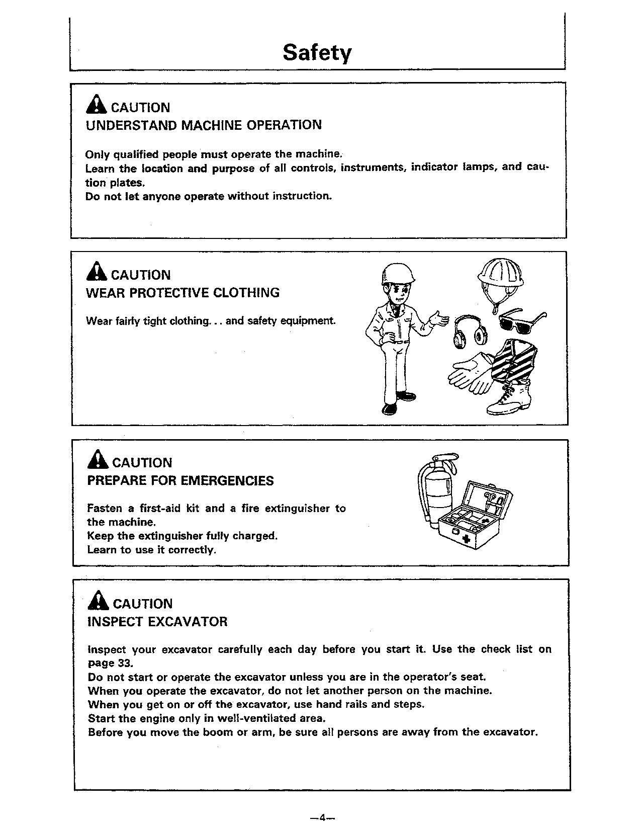 HITACHI EX400 EX400LC EX400H EX400LCH EXCAVATOR OPERATORS MANUAL
