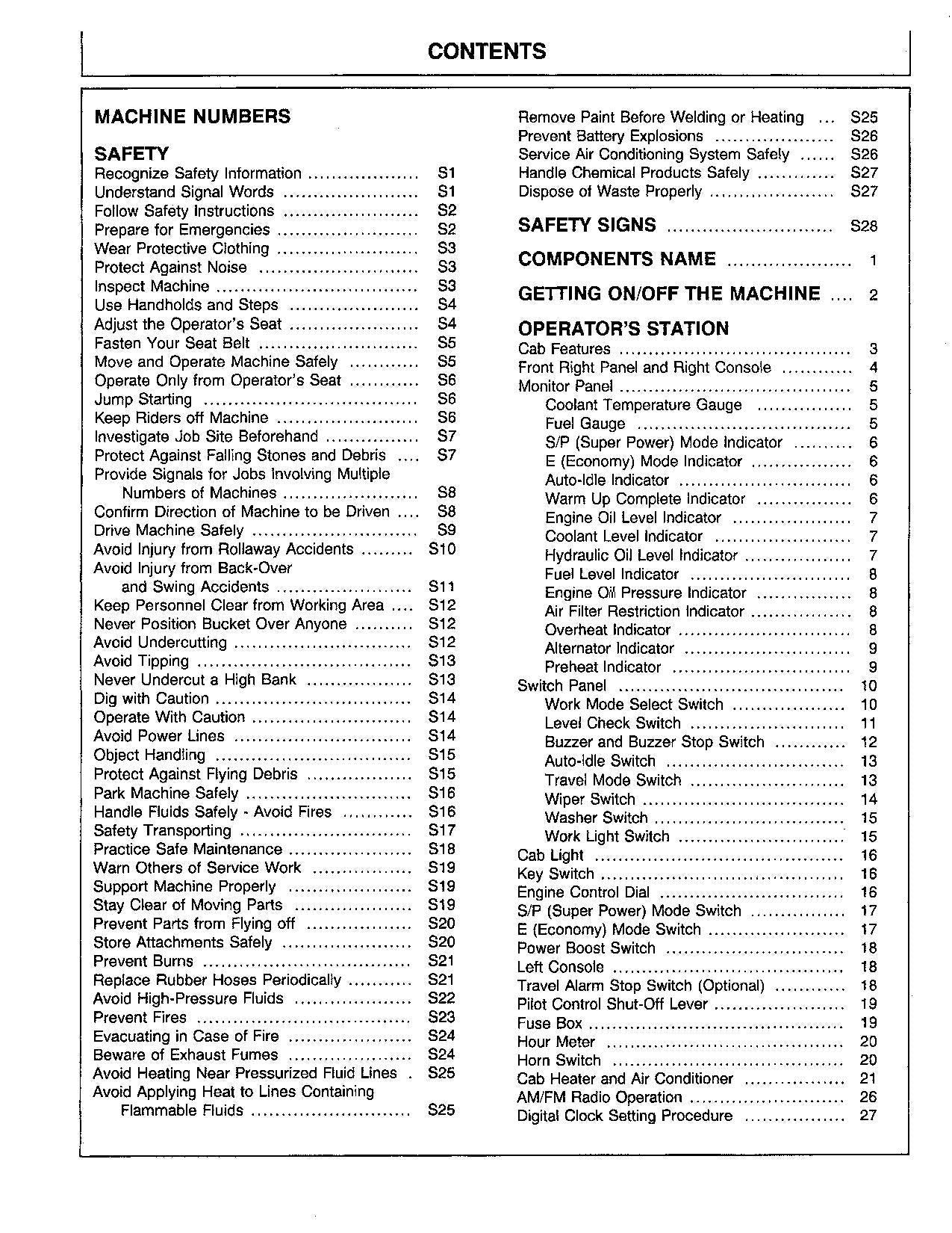 HITACHI EX400-5 EX400LC-5 EX450LC-5 EX450H-5 EX450LCH-5 EXCAVATOR OPERATORS MANUAL #1