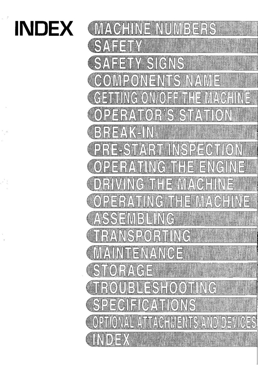 HITACHI EX750-5 EX800H-5 EXCAVATOR OPERATORS MANUAL #2