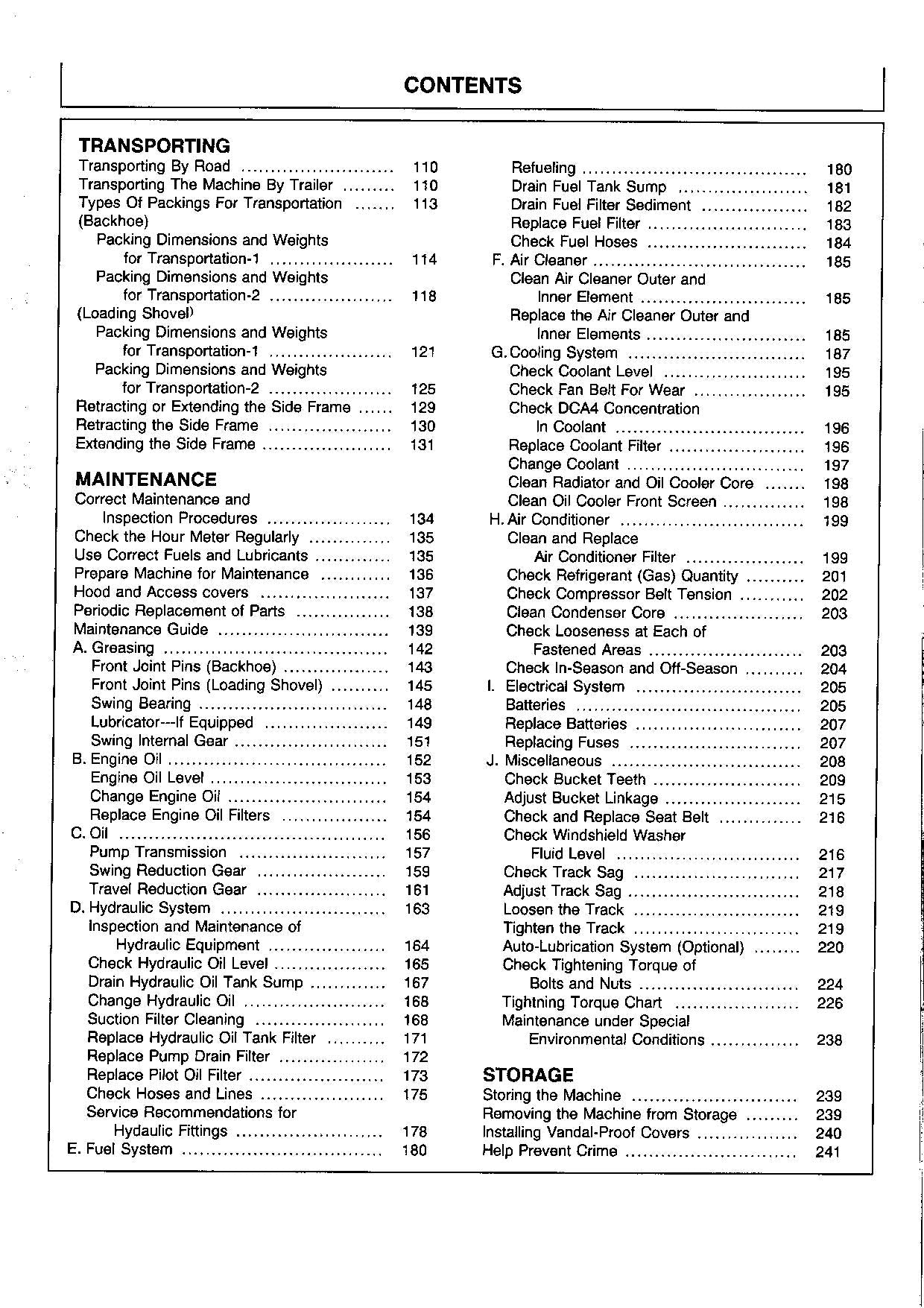 HITACHI EX750-5 EX800H-5 EXCAVATOR OPERATORS MANUAL #2