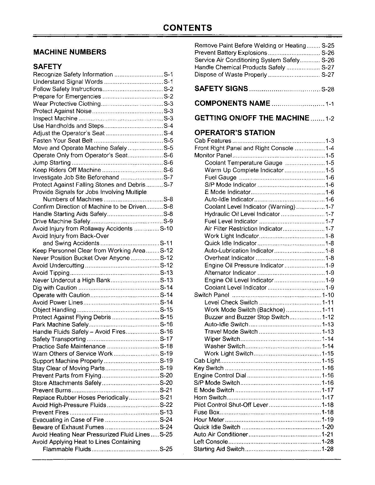 HITACHI EX750-5 EX800H-5 EXCAVATOR OPERATORS MANUAL #3
