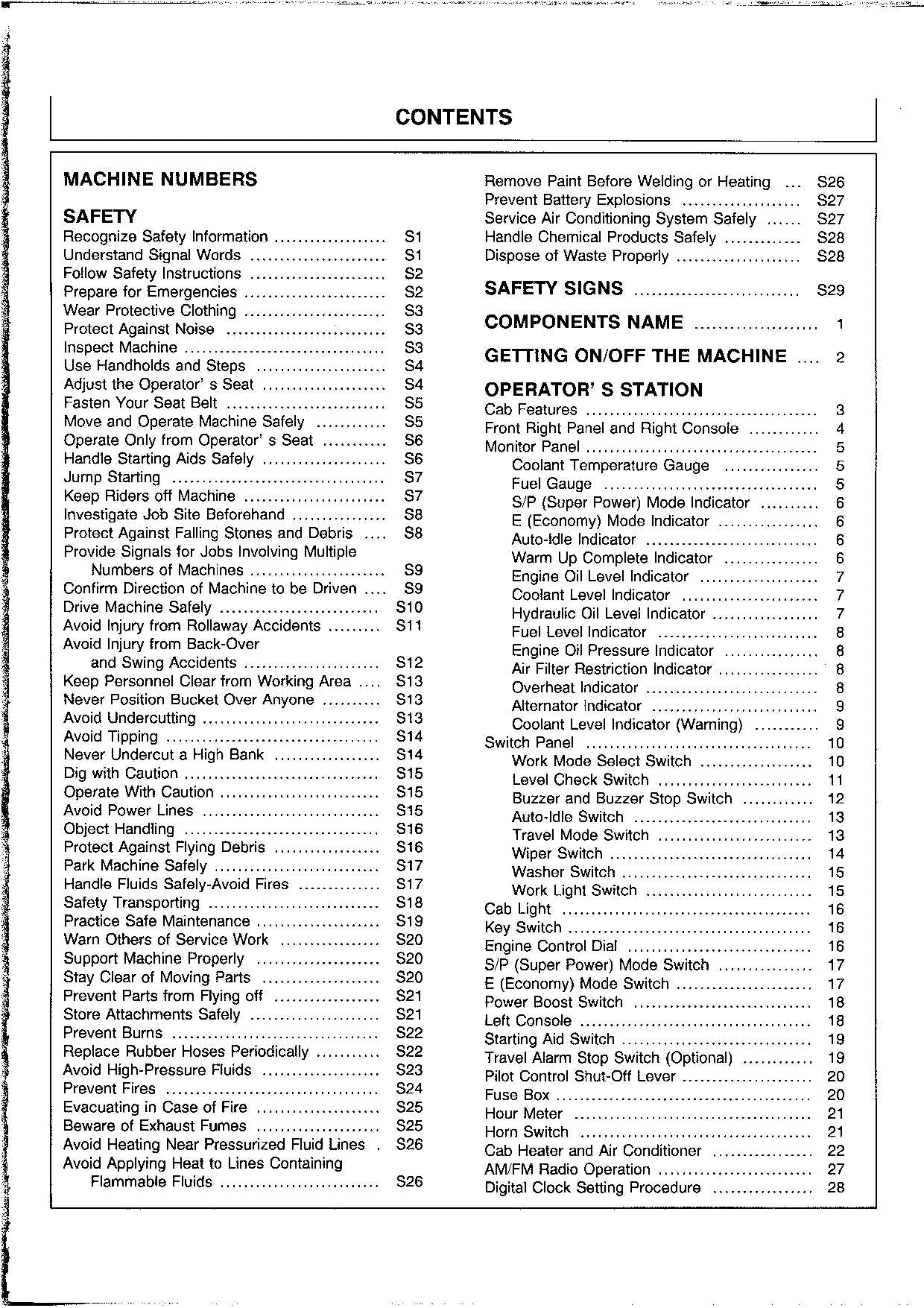 HITACHI EX550-5 EX550LC-5 EX600H-5 EX600LCH-5 EXCAVATOR OPERATORS MANUAL