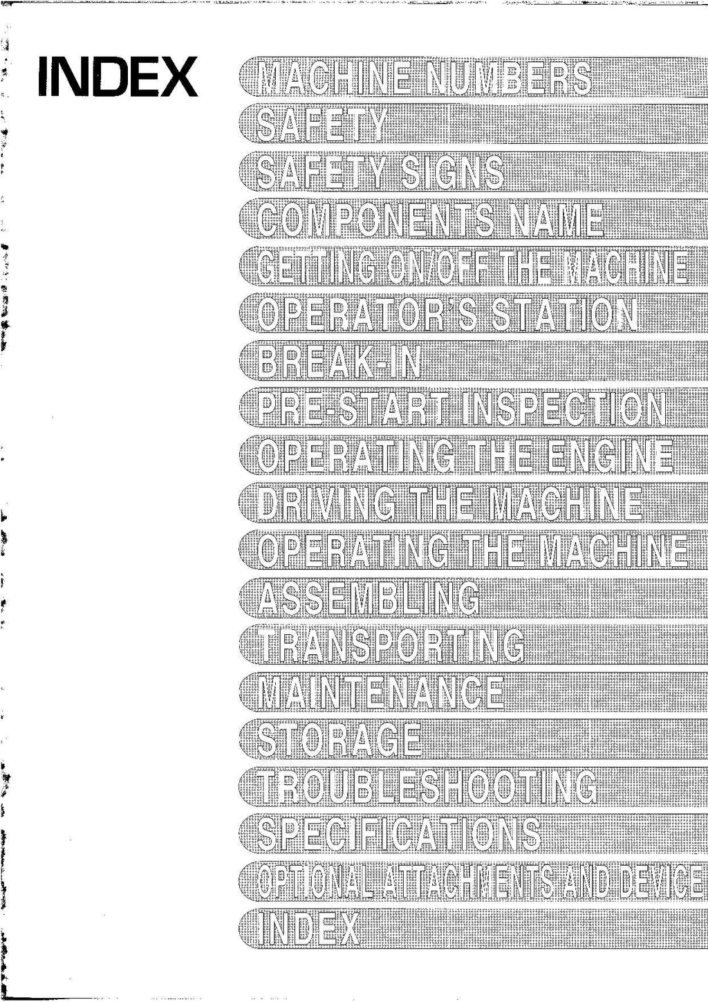 HITACHI EX550-5 EX550LC-5 EX600H-5 EX600LCH-5 EXCAVATOR OPERATORS MANUAL