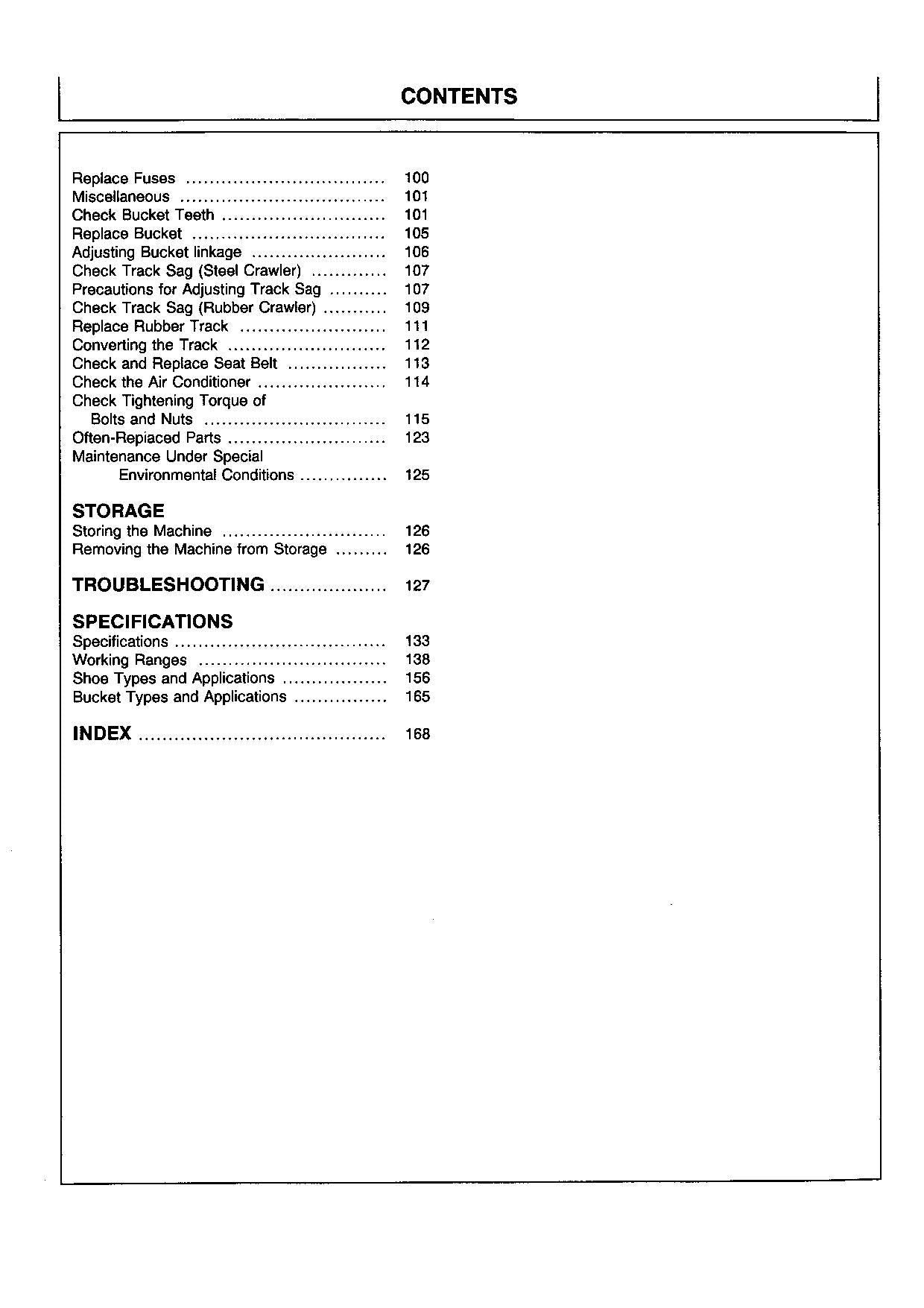 HITACHI EX12-2 EX15-2 EX18-2 EX22-2 EX25-2 EX30-2 EX35-2 EX40-2 EX45-2 EXCAVATOR OPERATORS MANUAL