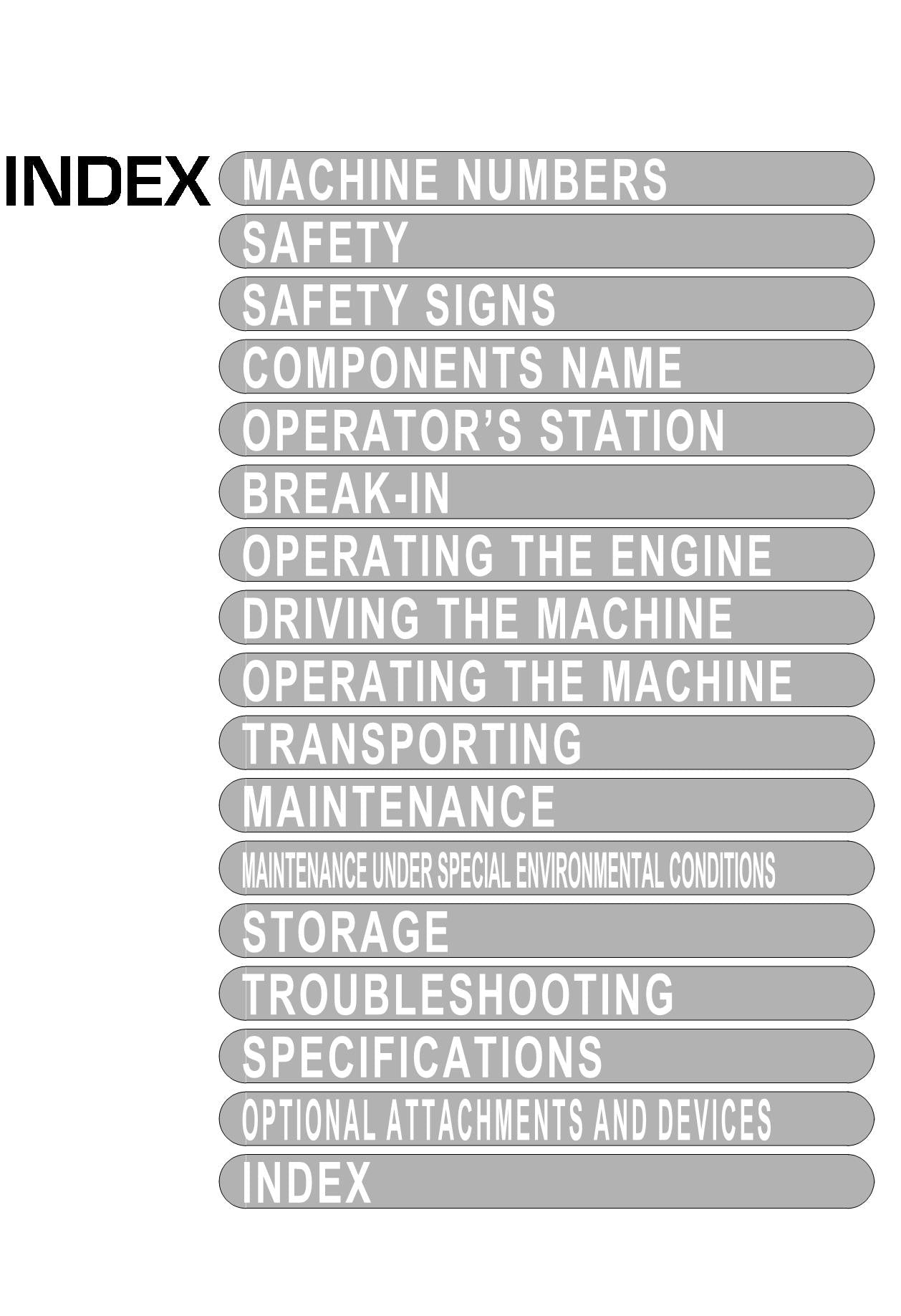 HITACHI EX60-5 EXCAVATOR OPERATORS MANUAL