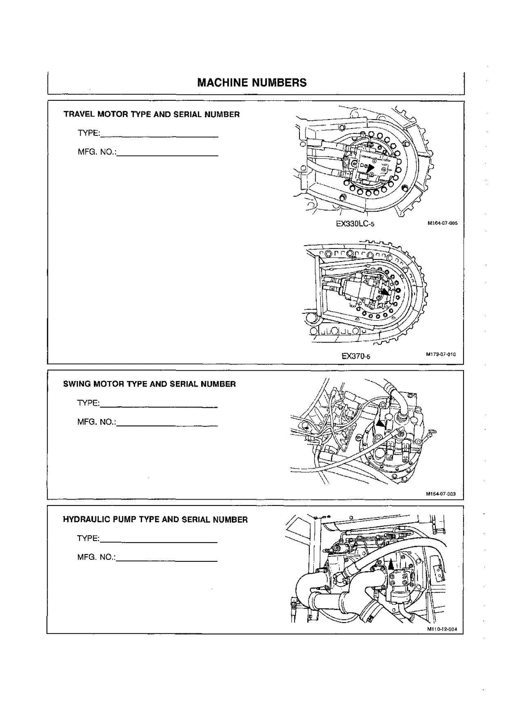 HITACHI EX330LC-5 EX370-5 EXCAVATOR OPERATORS MANUAL #1