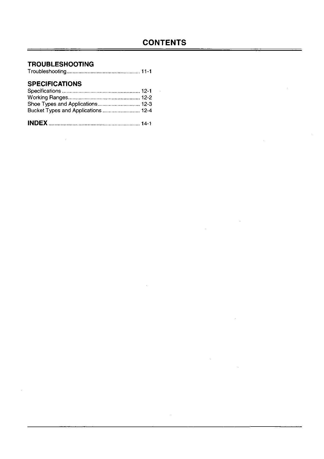 HITACHI EX17U EXCAVATOR OPERATORS MANUAL