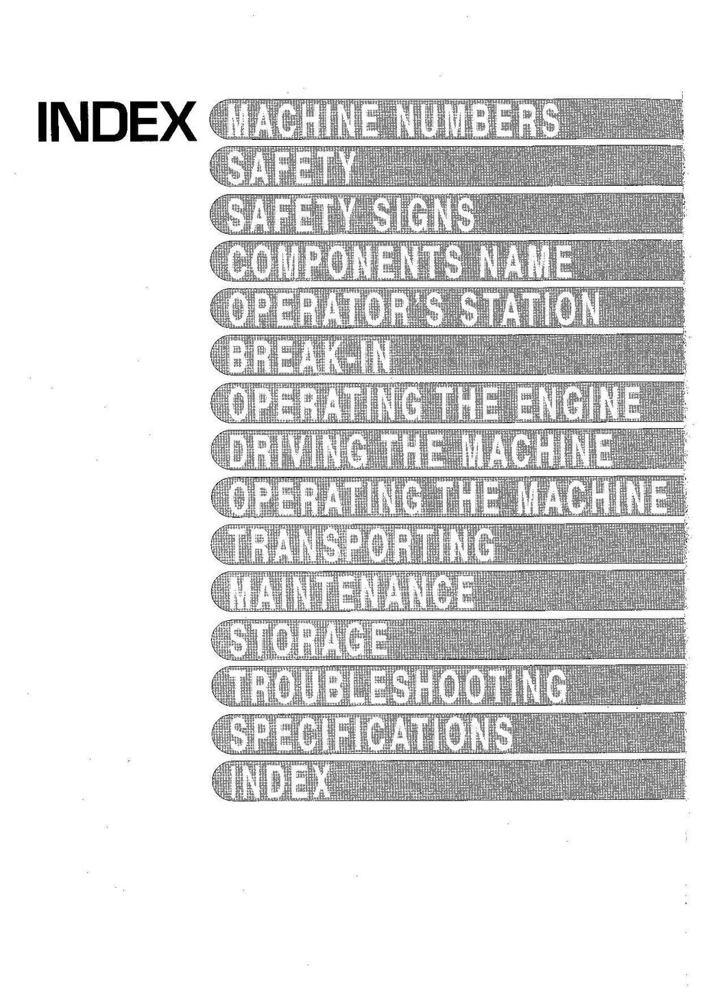 HITACHI EX17U EXCAVATOR OPERATORS MANUAL