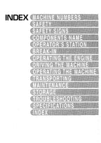 HITACHI EX17U EXCAVATOR OPERATORS MANUAL