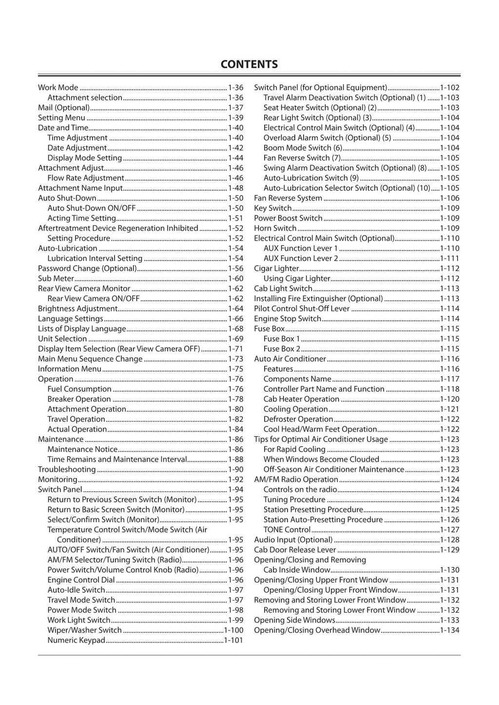 HITACHI ZAXIS ZX 470LC-6 670LC-6 870LC-6 EXCAVATOR OPERATORS MANUAL