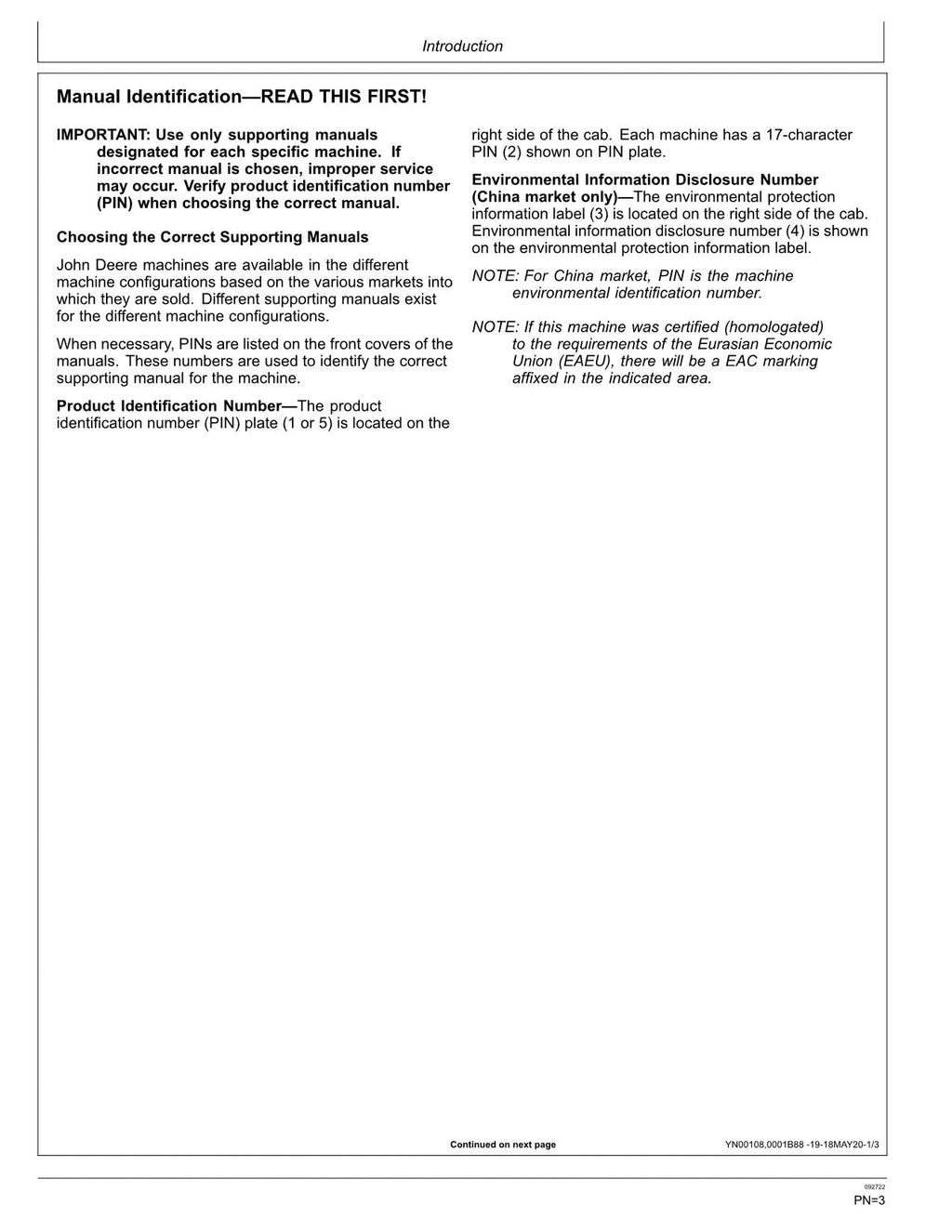 MANUAL DEL OPERADOR DE LA EXCAVADORA JONH DEERE E130-II E140-II