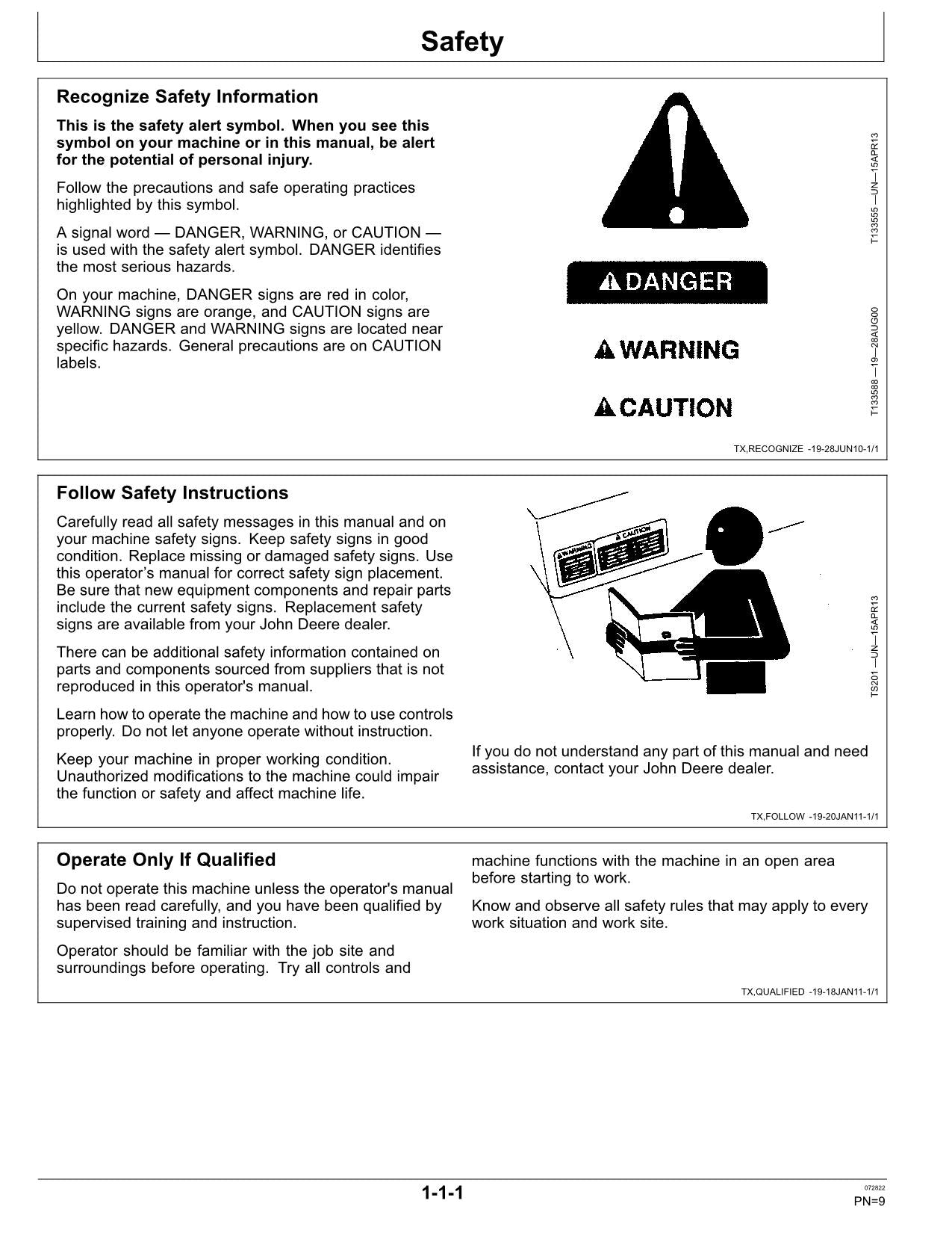 MANUAL DEL OPERADOR DE LA EXCAVADORA JONH DEERE 350 380 P