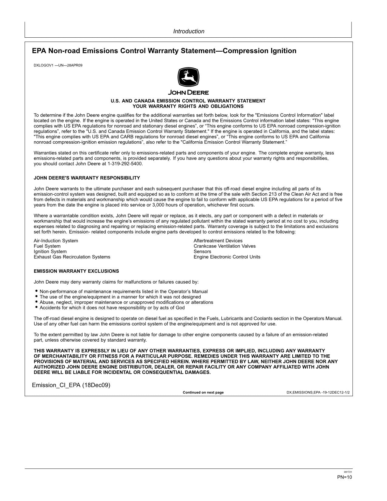 MANUAL DEL OPERADOR DE LA EXCAVADORA JONH DEERE 160GLC 180GLC N.° 3