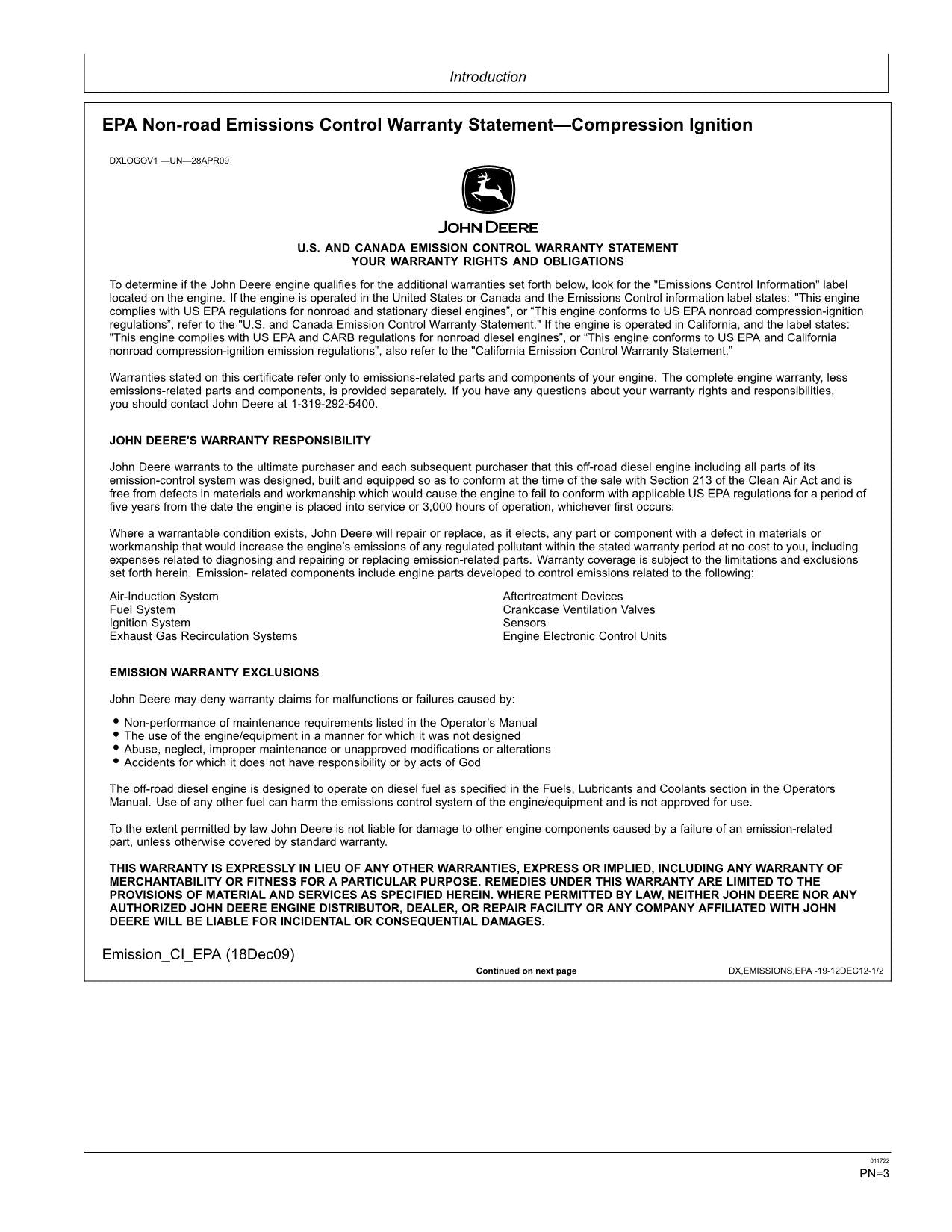 MANUAL DEL OPERADOR DE LA EXCAVADORA JONH DEERE 350DLC