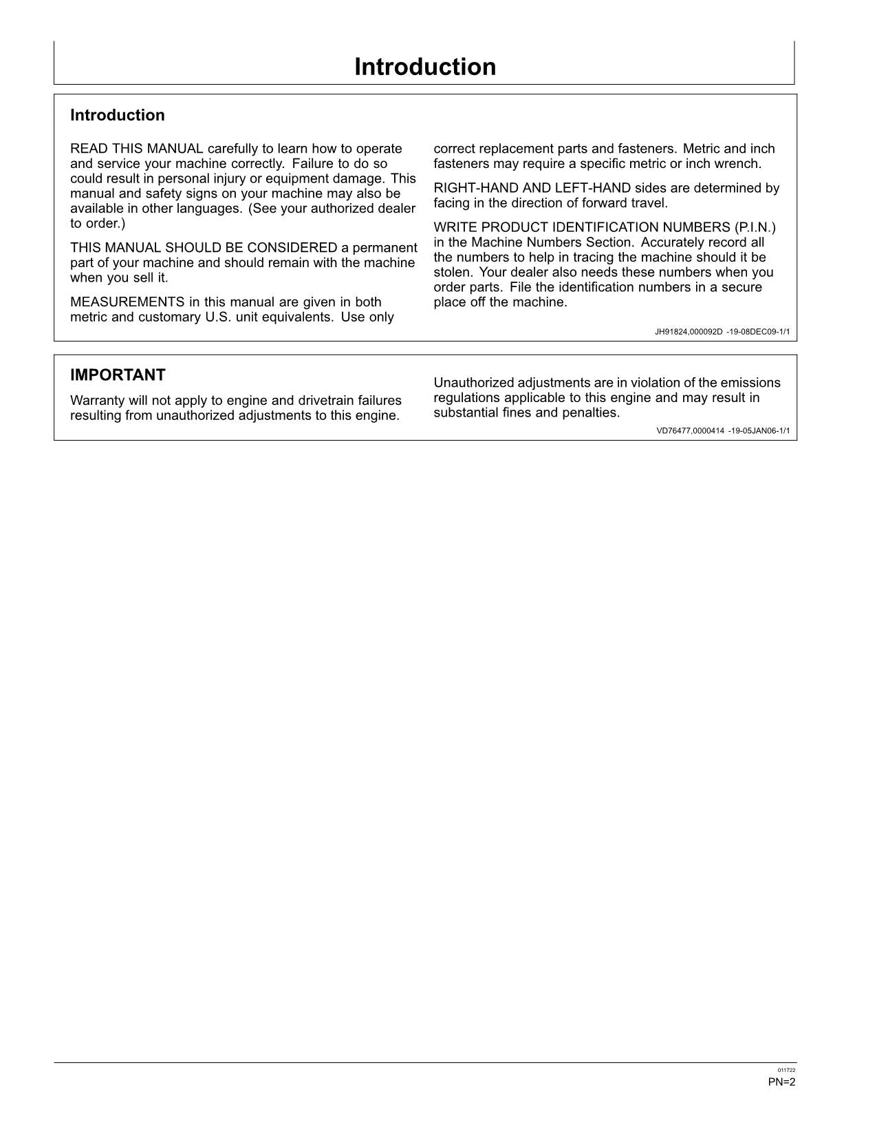 MANUAL DEL OPERADOR DE LA EXCAVADORA JONH DEERE 350DLC