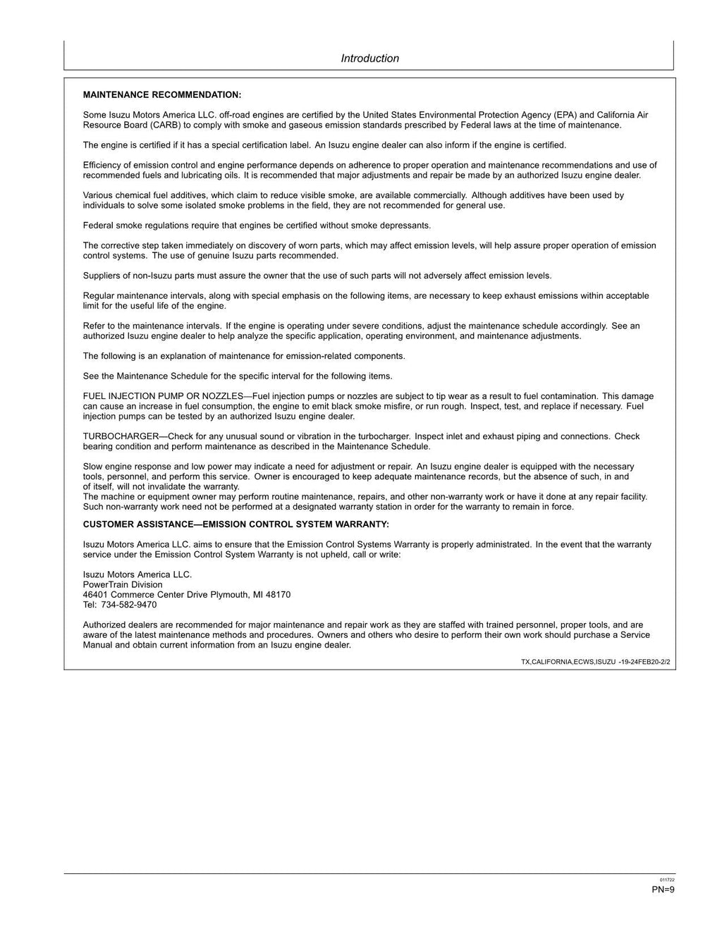MANUAL DEL OPERADOR DE LA EXCAVADORA JONH DEERE 670GLC N.° 1