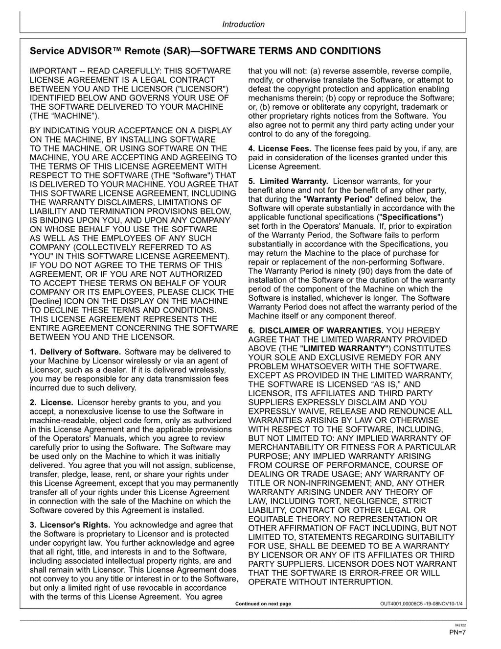 MANUAL DEL OPERADOR DE LA EXCAVADORA JONH DEERE 470GLC N.° 4