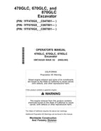 MANUAL DEL OPERADOR DE LA EXCAVADORA JONH DEERE 470GLC N.° 4