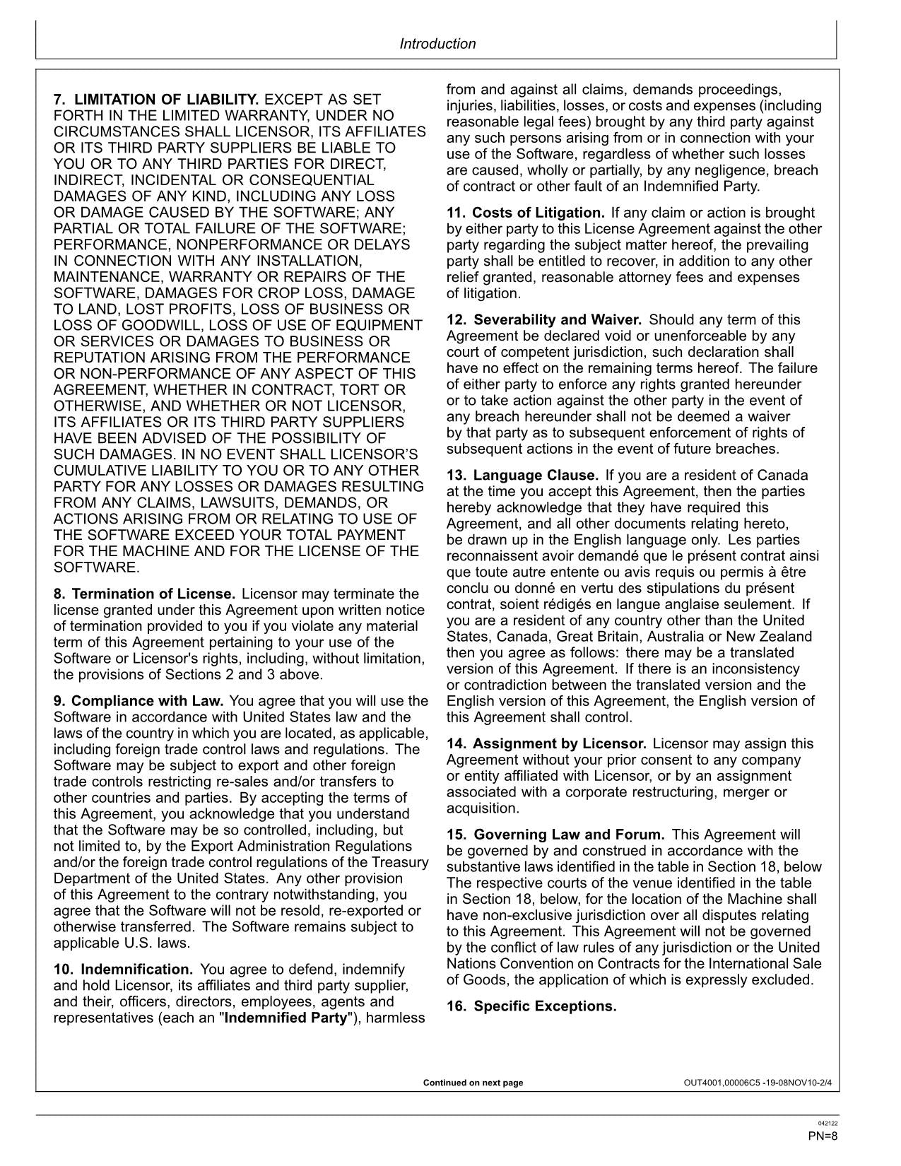 MANUAL DEL OPERADOR DE LA EXCAVADORA JONH DEERE 470GLC N.° 4