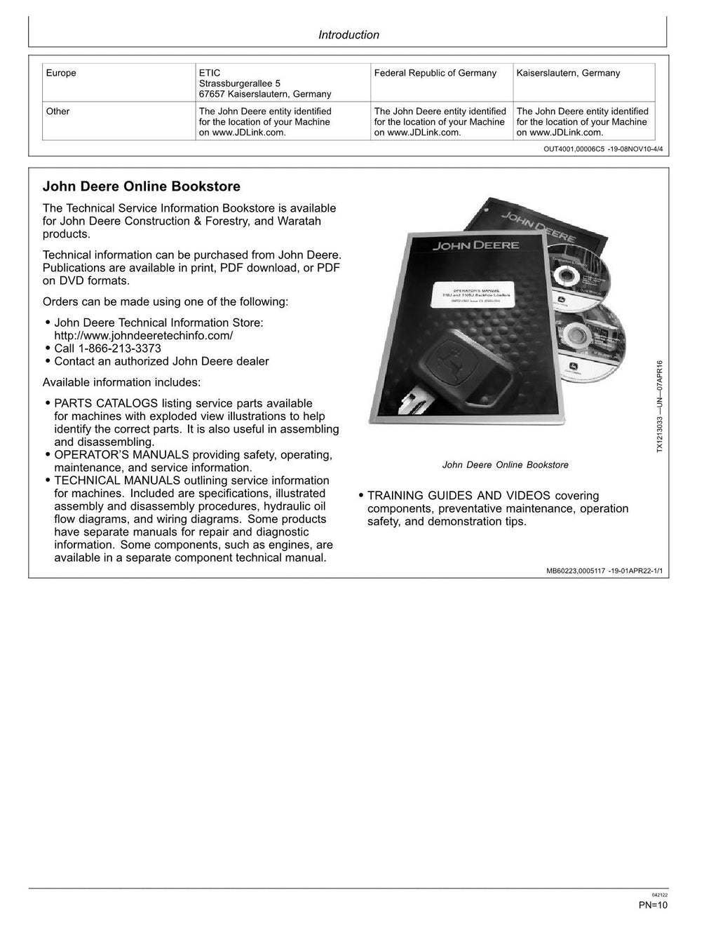 MANUAL DEL OPERADOR DE LA EXCAVADORA JONH DEERE 470GLC N.° 4