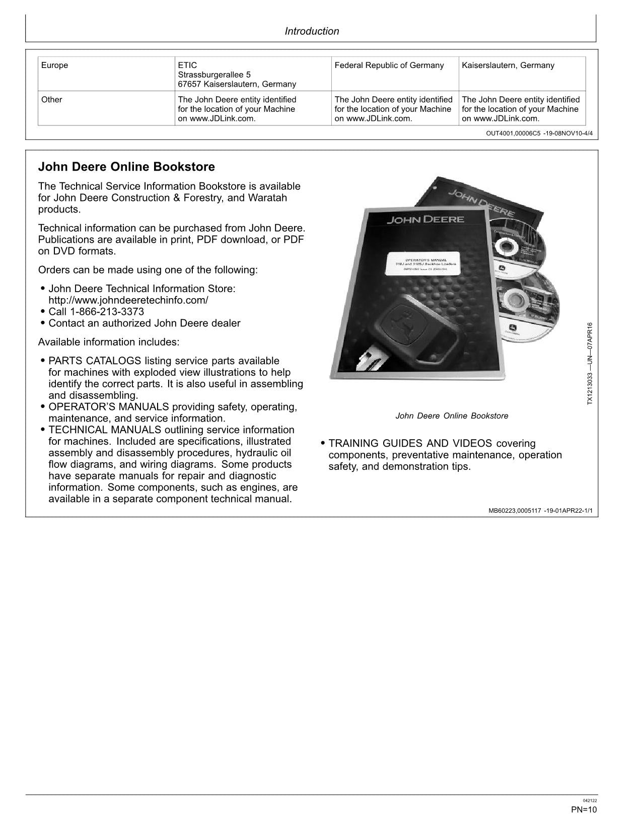 MANUAL DEL OPERADOR DE LA EXCAVADORA JONH DEERE 470GLC N.° 4